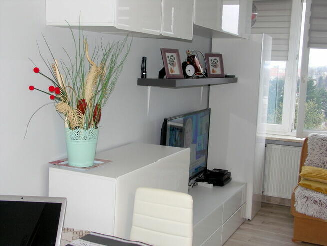 Umeblowane i wyposażone mieszkanie 35,11mm na zielonym Żolib