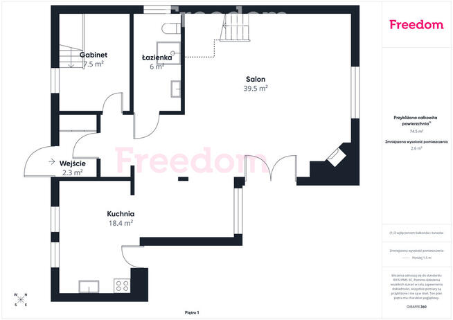 Uroczy, niewielki rodzinny dom wolnostojący.