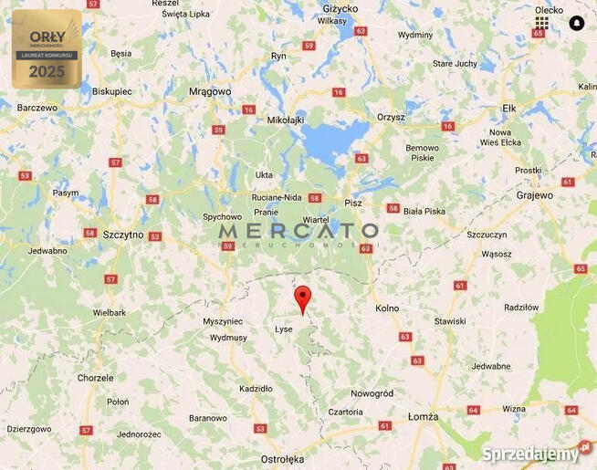 Działka budowlana Pupkowizna gm. Łyse,