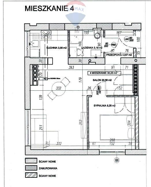 Centrum, nowe, 2 pokoje, doposażymy, nr 4