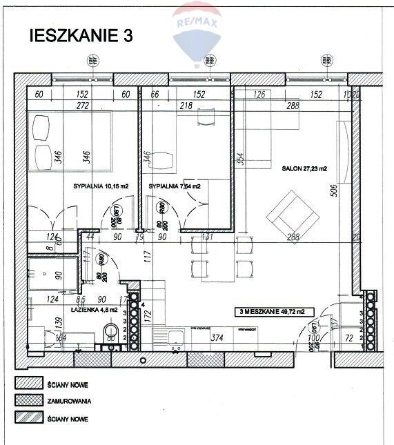 Centrum, nowe, 3 pokoje, doposażymy, nr 3
