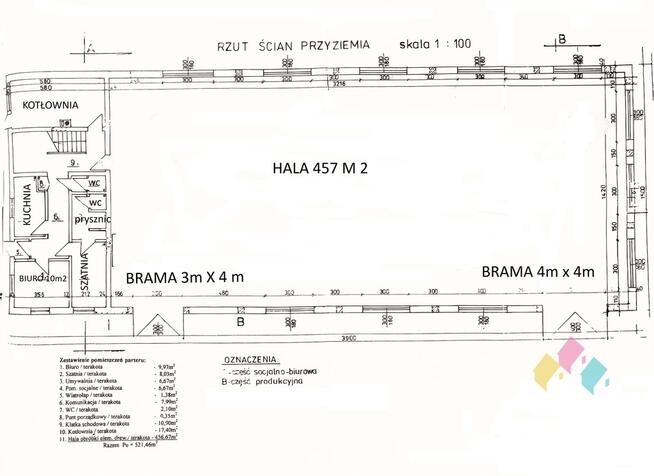 Hala - ogrzewana, 2 bramy wjazdowe, koło Ostródy