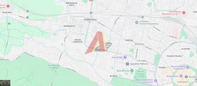 Działka budowlana Kraków Krowodrza, WIDOK ZARZECZE, Brązownicza
