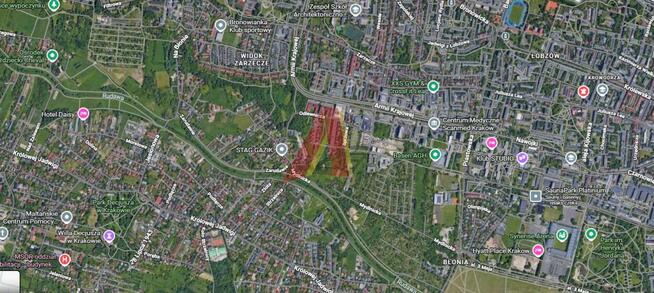 Działka budowlana Kraków Krowodrza, WIDOK ZARZECZE, Brązownicza