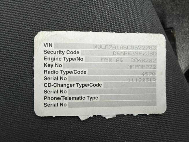 Opel Vivaro 2.0CDTi Lift 2012r Klimatyzacja 3-osobowy Hak VAT-1A !