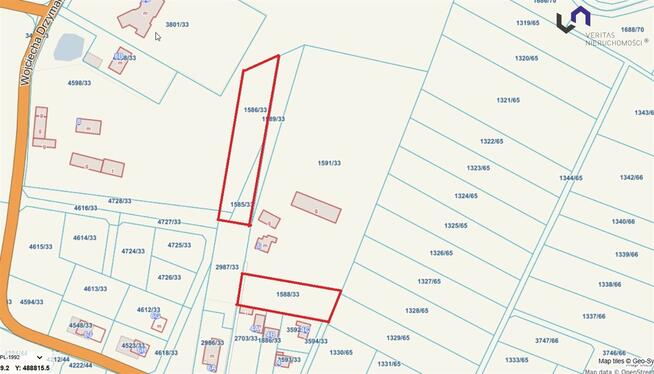 Działka budowlana Gostyń gm. Wyry