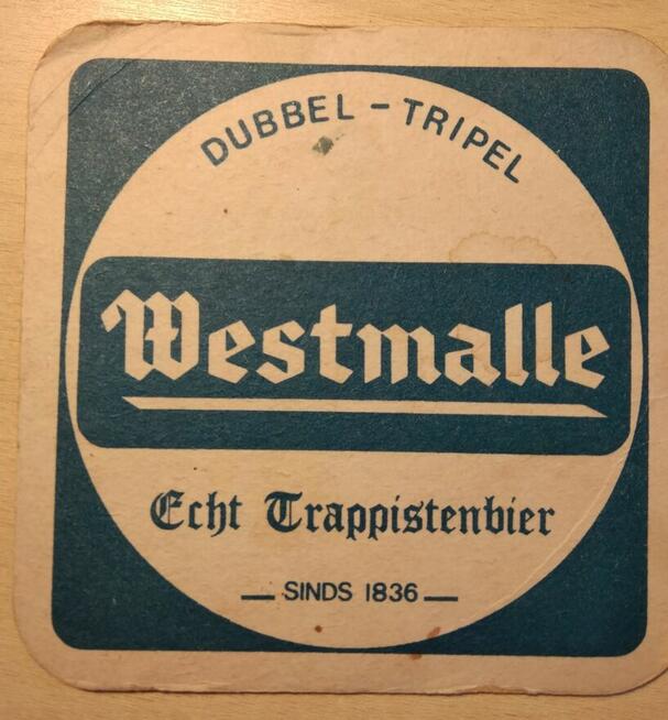 Podkładka, podstawka pod piwo Westmalle - Belgia