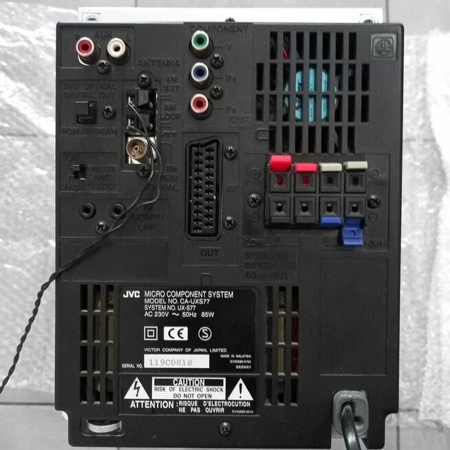 JVC CA-UXS77 na części uszkodzona zmieniarka