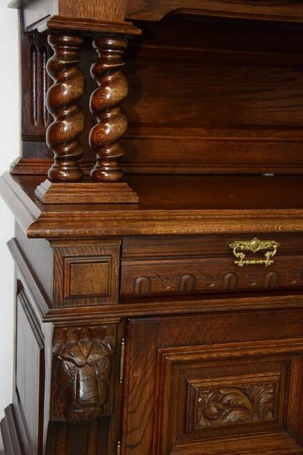 kredens dębowy - meble gdańskie - stan idealny jak nowy