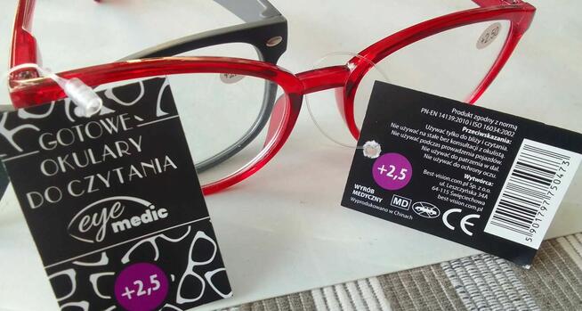 Okulary do czytania +2,50 EyeMedic Wyrób medyczn Różne wzory