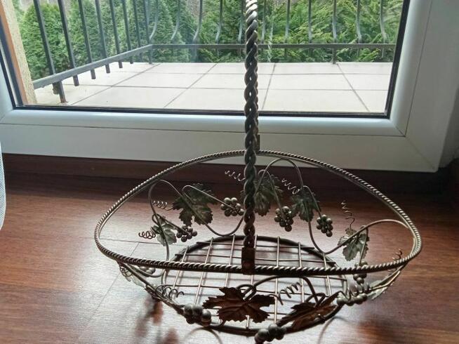 Sprzedam piękny platerowany pleciony kosz na owoce