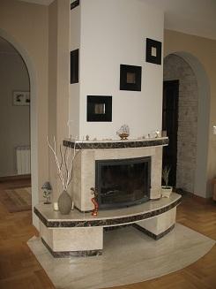 kominki blaty schody - marmur , granit , konglomerat, kwarc