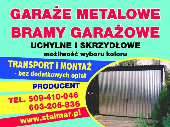 GARAŻE METALOWE - BLASZANE CAŁE WOJ. ŁÓDZKIE