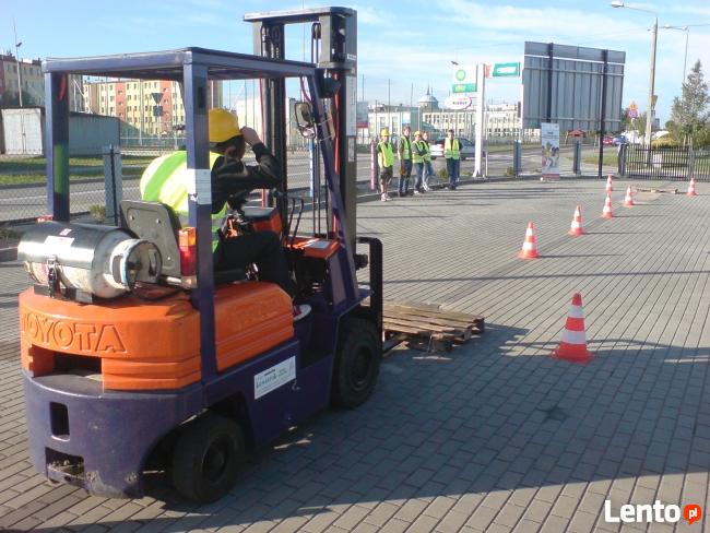 Kurs operatora wózka widłowego, HDS, zwyzki, suwnice.