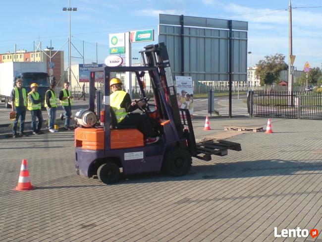 Kurs operatora wózka widłowego, HDS, zwyzki, suwnice.