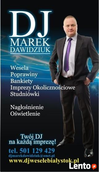 DJ na wesele,poprawiny,imprezę firmową itp