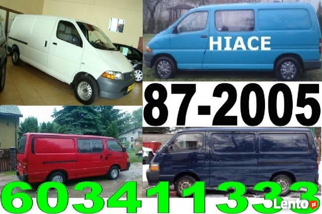 Skup aut, skup toyot HIACE BIAŁYSTOK kupie hiace, cały kraj