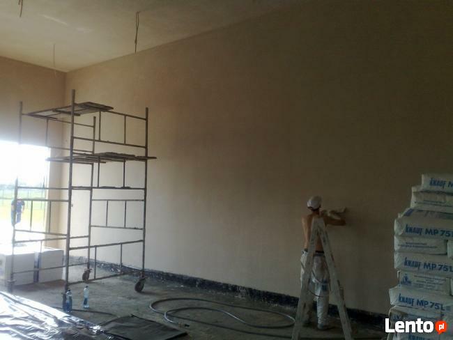 TYNKI MASZYNOWE ,cem-wapienne, gipsowe, kuj-pom