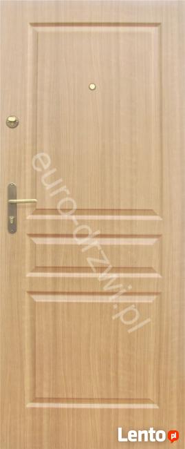 Drzwi drewniane metalowe do bloku z montażem Poznań OD RĘKI