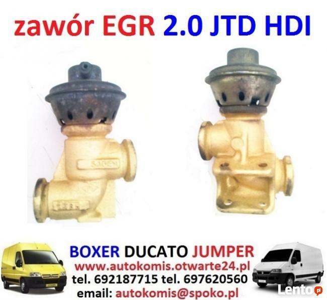 Zawór EGR spalin FIAT DUCATO BOXER JUMPER 2.0 JTD HDI 02-06