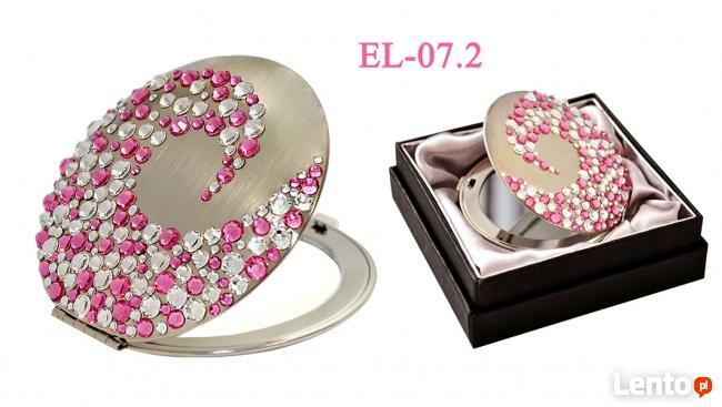 Lusterko kieszonkowe kosmetyczne Corals I z Swarovski