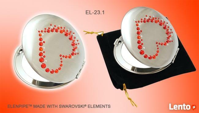 Lusterka kosmetyczne SERCE z Swarovski