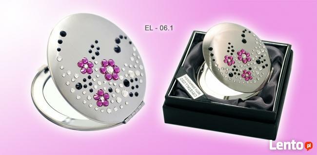 Lusterka kosmetyczne do torebki seria Flowers I z Swarovski