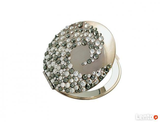 Lusterko kieszonkowe kosmetyczne Corals I z Swarovski