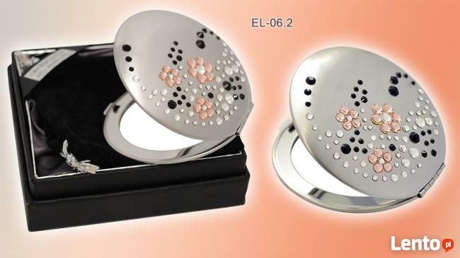 Lusterka kosmetyczne do torebki seria Flowers I z Swarovski