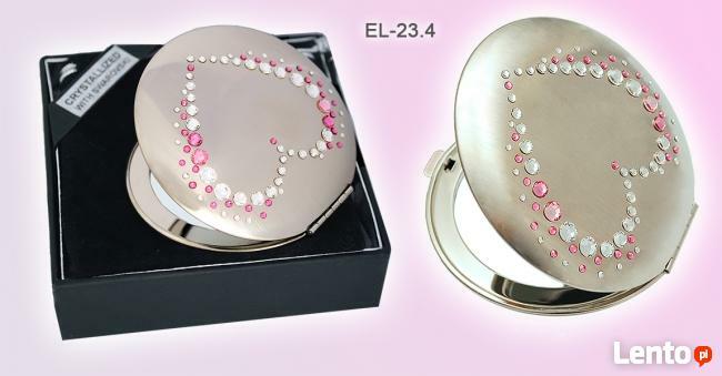Lusterka kosmetyczne SERCE z Swarovski