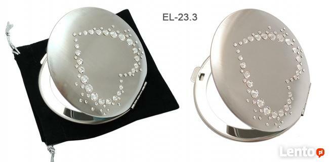 Lusterka kosmetyczne SERCE z Swarovski