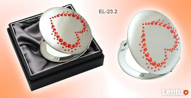 Lusterka kosmetyczne SERCE z Swarovski