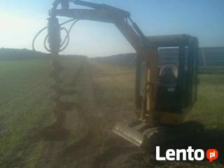 Wiercenie otworów pod słupki ogrodzeniowe Jelcz L. Brzeg