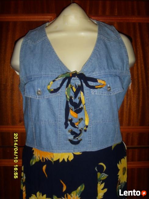 FANTAZYJNA SUKIENKA JEANSOWA „MARIE” =WROCŁAW=