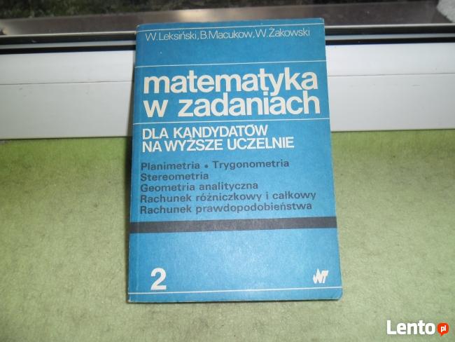 MATEMATYKA W ZADANIACH