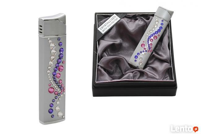 Zapalniczki gazowe z serii Wave zdobione Swarovski