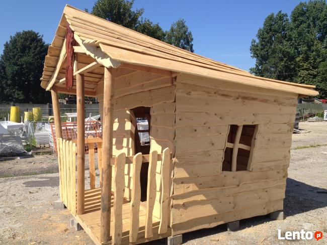 Drewniany domek dla dzieci, plac zabaw - BabaJaga