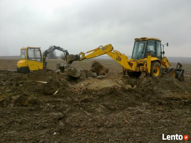 Usługi koparko ładowarką koparką wywrotką mini dźwig
