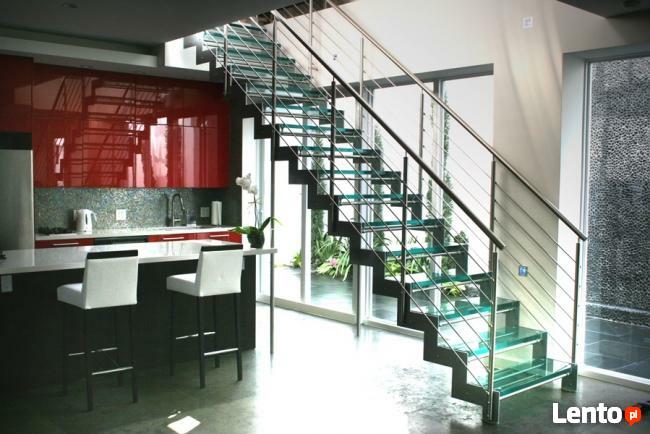 Schody stalowe, metalowe, nierdzewne