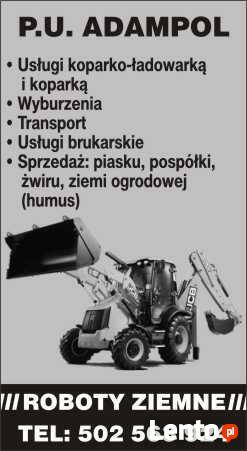 Roboty ziemne*Usługi koparko-Ładowarką i 