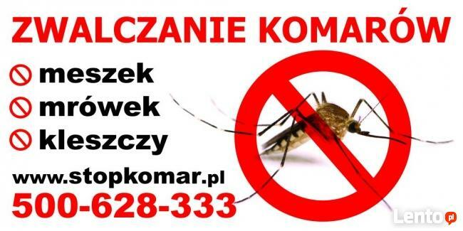 Oprysk ogrodów, sadów, parków na: komary, meszki, kleszcze