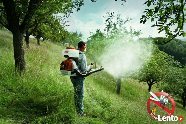 Oprysk ogrodów, sadów, parków na: komary, meszki, kleszcze