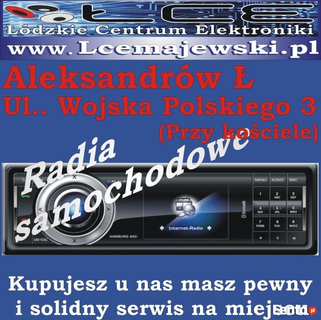 alarm alarmy samochodowe Aleksandrów Ł. ŁCE