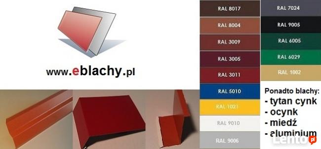 Pas nadrynnowy Parapet Listwa kominowa - Opierzenie dachu