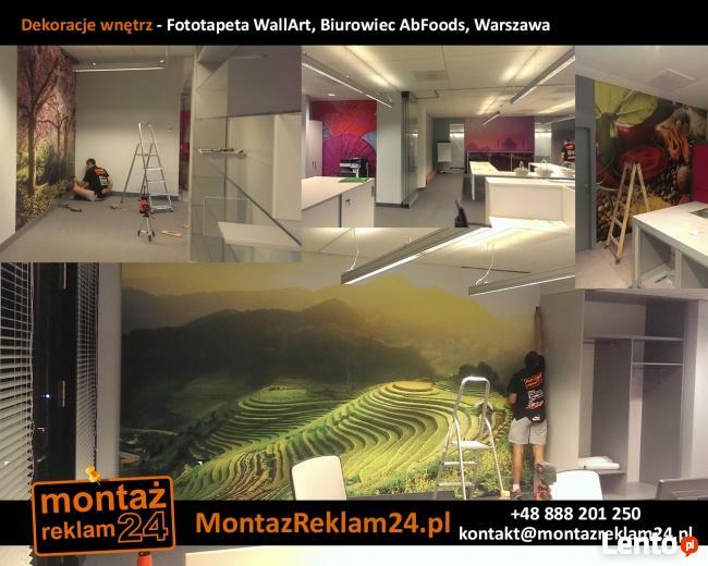 Naklejanie fototapet w biurach, sklepach, restauracjach, dom