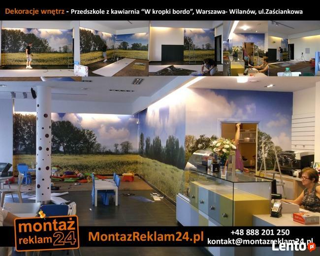 Naklejanie fototapet w biurach, sklepach, restauracjach, dom