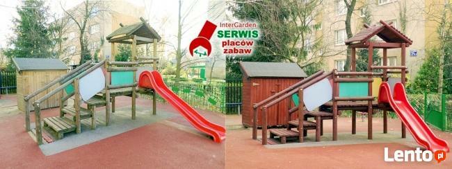 Malowanie, naprawy ławek parkowych, na placu zabaw