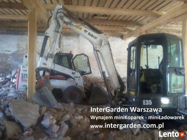 Usługi Bobcatem, Wywóz gruzu z wnętrza budynku