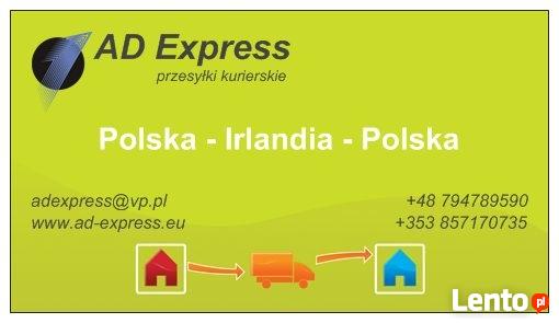 Paczki Irlandia Polska - AD Express - PEWNIE i SOLIDNIE