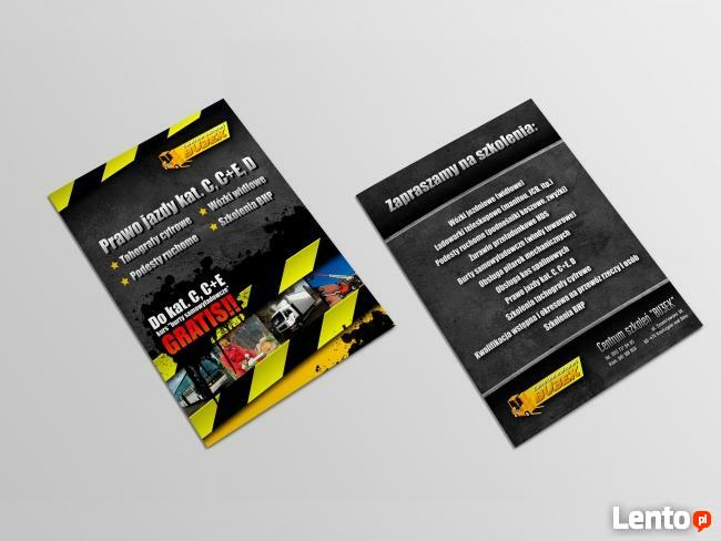 ulotki, ulotka, katalogi, kalendarze wizytówki, plakaty, dru